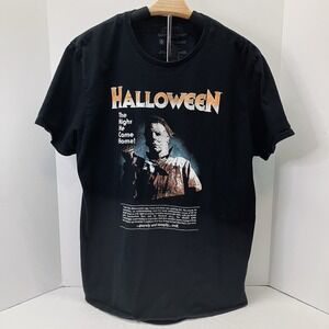 Halloween Mens Black The Night He Came Home Licensed Graphic Tee T Shirt Size XL